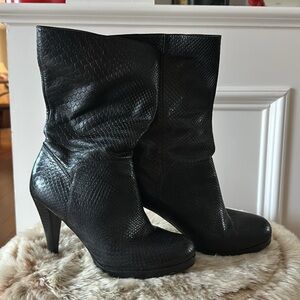Cole Haan Kennedy Snake Print Boot - Size 8